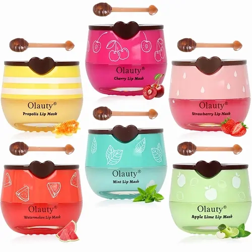 Bee Honey Pot Lip Balm Set - Overnight Lip Care with Cute Honey Pot Design for Daily Use & Travel, Birthday & Holiday Gifts for Women
