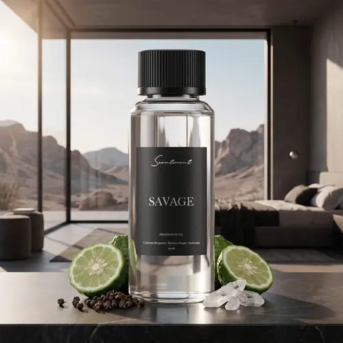 Scentiment Savage Fragrance Oil - Mandarin & Citrus Scented with Sandalwood & Cedar Notes - Bold, Rugged Aroma