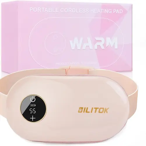 High-Quality Heating Pad –Wearable Electric Menstrual Heating Pad, Portable heating pad,Hot Massage Heating Pad, warming belt for Cramps with Vibration & Massage, Abdominal Relieve with Three Levels, Best Gifts for Woman