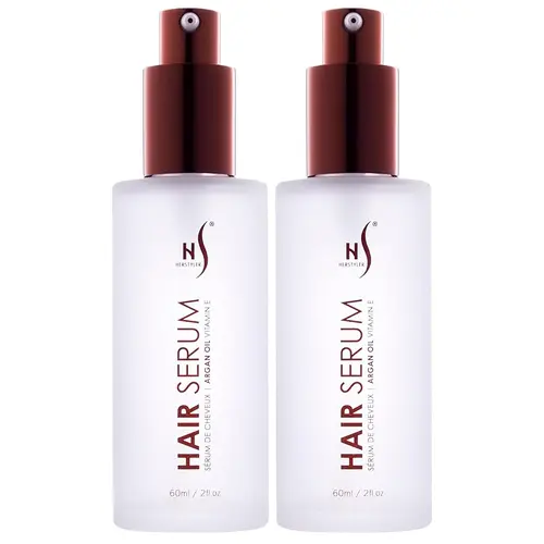 Herstyler Argan Oil Hair Serum - Anti-Frizz Hair Serum for Frizzy and Damaged Hair - Lightweight Heat Protectant Serum for Hair Growth - Hair Oil Serum with Aloe Vera, Vitamin E & Argan Oil - Boosts Shine & Hydration - Haircare - 2 Fl Oz - 2 Pack Glossy S