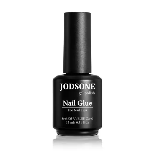 JODSONE New Upgraded Version 15ml Nail Glue Gel 5 in 1 for Nail Tips Long Lasting Extension Glue for Clear Nail Tips and Clear Press on Nails, Nail Repair Treatment, Salon Art DIY at Home Need U V Light Cured, Low Scent, Safe, Glue Gel False Nails & Acces