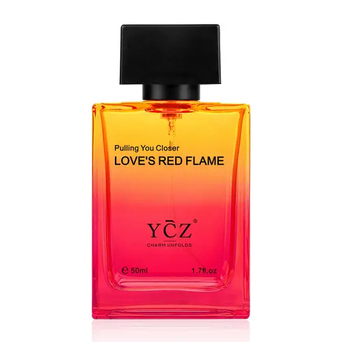 YCZ Love's Red Flame Eau de Parfum 1.7oz | Warm Spicy Woody Fragrance, Warm, Alluring & Irresistibly Attractive, Long-Lasting for Dates and Evening Social Occasions, Inspired by the Spark That Draws Two People Closer