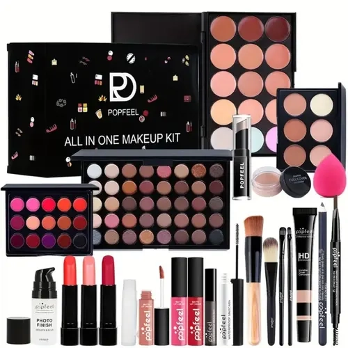 Makeup Set Gift Box Cosmetic Eyeshadow Eyebrow Pencil Lipstick Concealer Combo Matte Perfect Gift For Makeup Enthusiasts Beginners