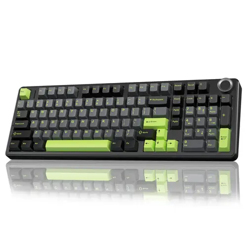 AULA F99 Pro Wireless Mechanical Game Keyboard for Gamers - Knob Control, Tri-Mode BT5.0/USB-C/2.4GHz, Hot Swappable, Pre-Lubed Linear Switches, Gasket Structure, RGB Lights LED Backlit Lighted Keyboard, PC Office Accessories (TikTokShopfalldealsforyou)