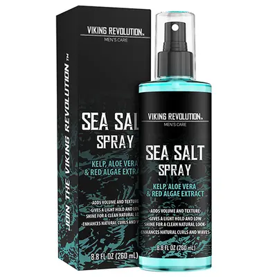 Viking Revolution - Sea Salt Hair Spray For Men - Texture Setting Spray with Aloe Vera
