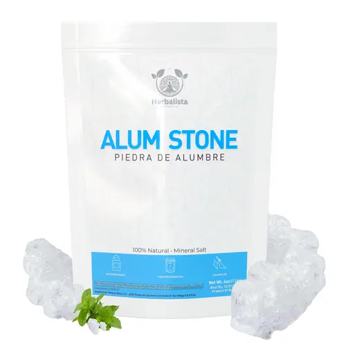 Premium Large Alum Stone Crystal (4 oz/114g) - Natural Mineral Salt Cleanser, Gentle Exfoliating Bath & Body Care Tool, Fragrance-Free Eco Deodorant, Aftershave Accessory, No Residue for Sensitive Users