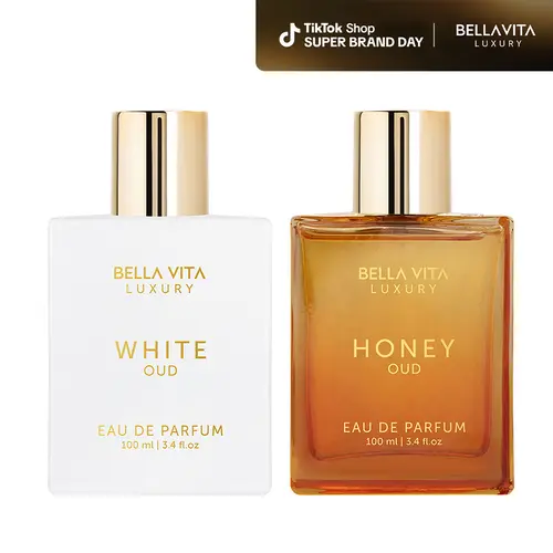 BellaVita Luxury's Too Sweet Too Sexy | 2x100ml Perfumes | Honey Oud & White Oud | Perfume for Men & Women | Long Lasting | Eau De Parfum | Super Brand Day Exclusive