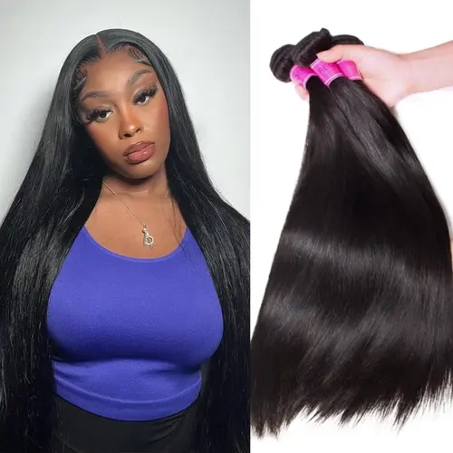 12A Grade Brazilian Real Human Hair Bundles - Body Wave/Straight/Deep Wave Unprocessed Virgin Weft Weave, Natural Black Extensions, Weft Human Hair, Body Wave Curls, Virgin Hair,sohochic