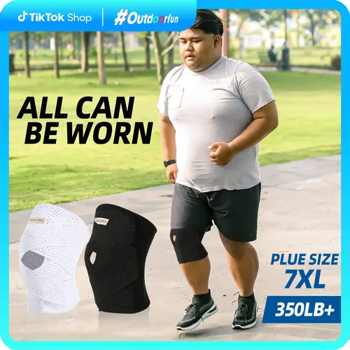 IYDoaMea Plus Size (7XL 300LB+) Knee Compression Wrap Brace (Order A Size Up), Breathable Adjustable Knee Brace For Men And Women, Knee Brace With Side Stabilizers Leg Supporter Healthcare football accessories Dealsforyoudays