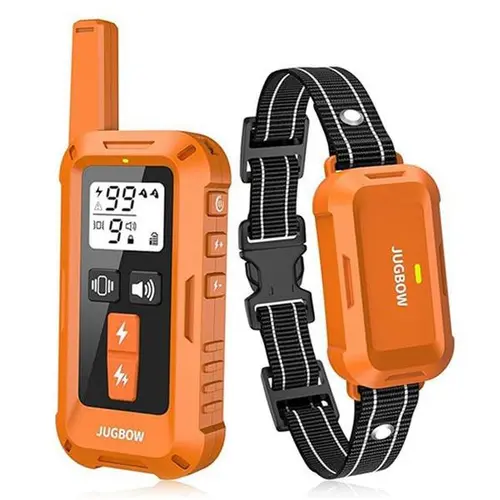 Jugbow Dog Training Collar - Training Aid, 4200FT Remote Range, 4 Modes, 0-99 Shock Levels with Fine Tune, IPX8 Waterproof, Security Lock, Rechargeable Collars-DT68