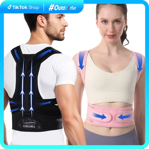 IYDoaMea Posture Corrector Tank Top for Men & Women - Adjustable Back Straightener, Lumbar Support, Breathable, Slim Fit, Neck & Back Relief - Note: Order 1 Size Up (Sports & Outdoor Protective Gear)