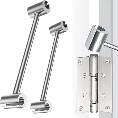 GJANSH Heavy Duty Door Hinge Adjustment Tool, 2-in-1 Hinge Gap Aligning Wrench, Universal Hinge Bender for Residential, Fire, Security & Clean-Room Flag Hinges toolupgrade