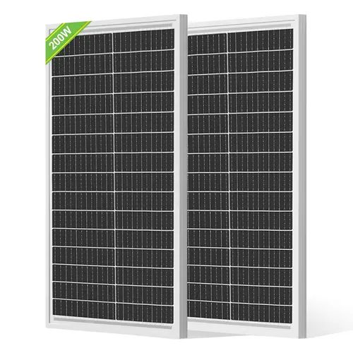 Werchtay 2-Pack 200W Monocrystalline Solar Panels - 12BB 100W Cells, 25% High-Efficiency, 12V Chrome Glass PV Modules with MC-4 Connectors, for Commercial Rooftop & Off-Grid Solar Power Systems (TikTokShopBlackFriday)