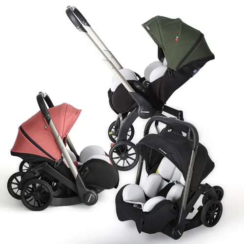 Cochildor Unisex Bidirectional Foldable Baby Stroller - Compact Collapsible Foldable Traveling Pushchair with Lightweight Metal Frame, Comfort Fabric, Safety Seat Belt, Adjustable Sunshade, Plain Design, Ideal Festival Gift, Multifunctional, Collapsible S