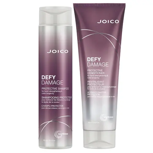 Joico Defy Damage Daily Shampoo and Conditioner - Shampoo (10.1oz) & Conditioner (8.5oz) for Bond Protection, Strengthening & Hair Repair better hair