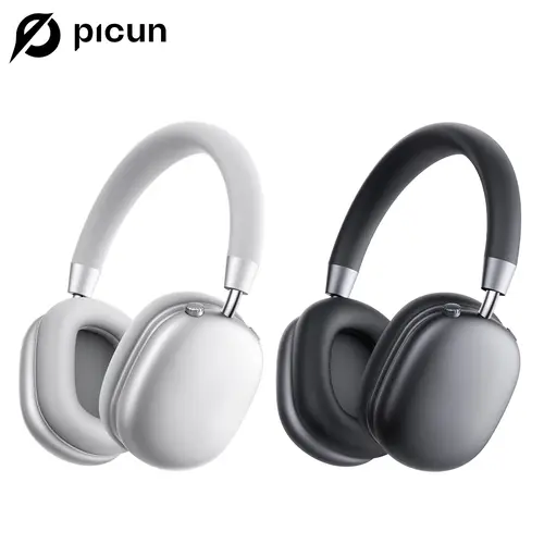 Picun F5 Over-Ear Wireless Headphones, -35dB Active Noise Cancellation (ANC), Bluetooth 5.4 Low-Latency, Hi-Fi Audio, Personalized APP, Customizable EQ, Lightweight Hybrid ANC Headset for Travel, Work