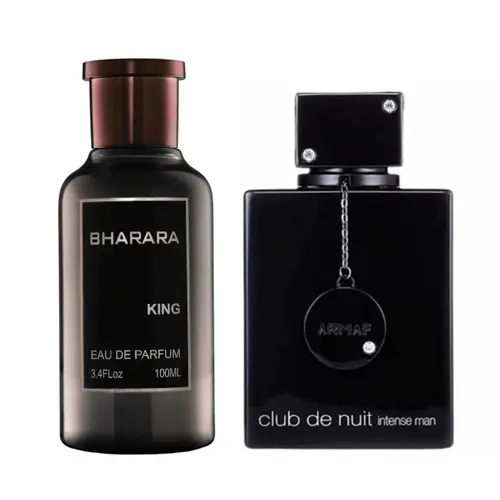 Armaf Men's Club de Nuit Intense & Bharara King EDP Fragrance Gift Bundle, 3.4oz(100ml) Spray-On Cologne - Citrus Freshness, Citrus Musk Amber, Bold Confident Scent, Evening Wear, Father's Day Gift Ideas