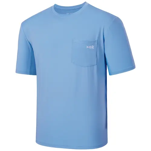 BASSDASH Men’s UPF 50+ Performance Short Sleeve Pocket T-shirt UV Sun Protection Fishing Hiking Kayaking Sports Shirts