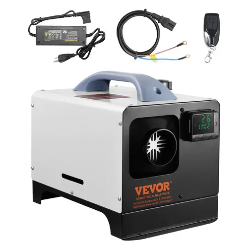 【BackToSchool】VEVOR 8KW Diesel Heater, 12V/24V All in One Diesel Air Heater, Bluetooth APP Control, Remote Control and Display Screen, CO Alarm, Fast Heating Horizontal Portable Diesel Heater for Vehicles, Garage