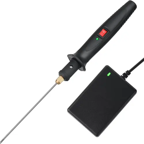 GOCHANGE 18W High Quality Electric Hot Foam Cutter - 10cm Home Office Cutting Tool with Heats Up Quickly, Efficient Performance, 100-240V Transformer Adaptor, Operation Button, Power Light for EVA, Foam Boards, EPS, Styrene, KT Board,sohochic