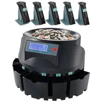 【toolupgrade】VEVOR USD Coin Counter & Coin Sorters with LCD Display, Coin Sorter Machine for USD Coin 1￠ 5￠ 10￠ 25￠ $1, Sorts up to 300 Coins/min, Change Counter Holds 2000 Coins Included 5 Coin Bins & 5 Tubes, Cash Counting Machine, Lcd Screen, 300 Coin