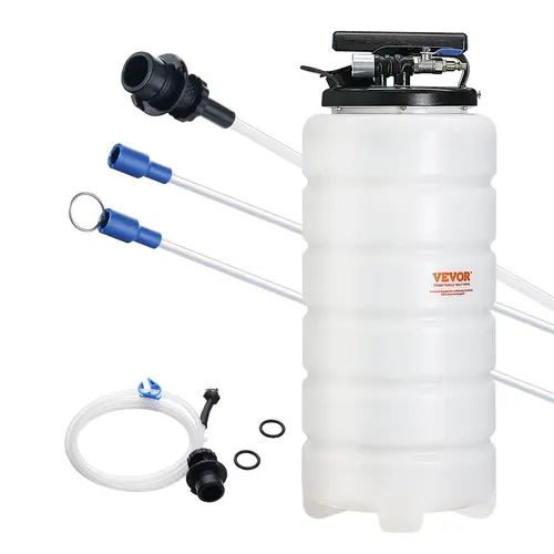 【toolupgrade】VEVOR Fluid Extractor 4 Gallons (15 L)Pneumatic/Manual Oil Changer Vacuum Fluid Extractor with Dipstick and Suction HoseOil Extractor Change Pump for Automotive Fluids Vacuum Evacuation,father'sdaygifts