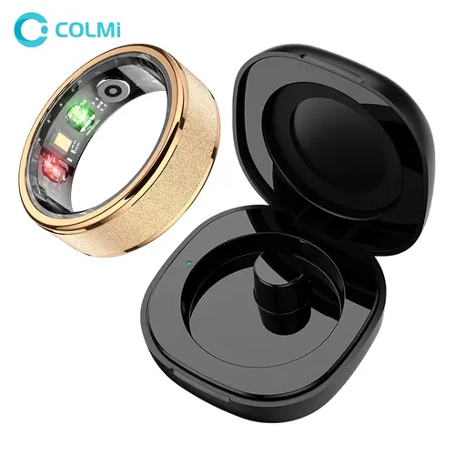 COLMI R10 Smart Ring - 5 ATM Waterproof Wireless Fitness Tracker for Female, Wearable Devices with Charging Box & Q Ring App, Ideal Couple Gift,sohochic