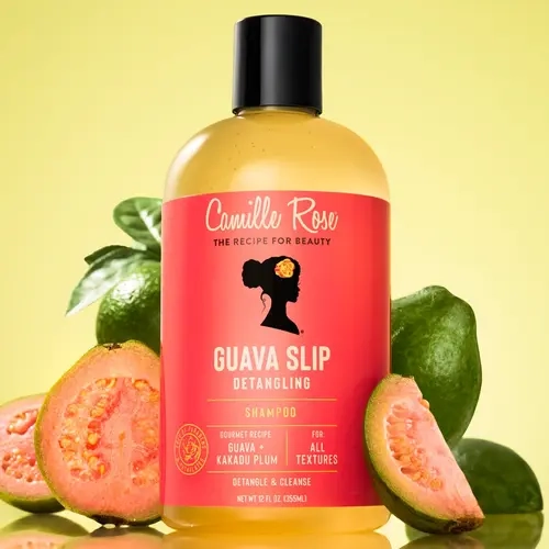 Camille Rose Guava Slip Shampoo, 12 oz, High-Slip Detangling, Gently Cleanses & Removes Buildup