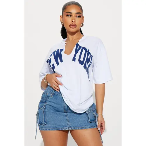 New York Girl T Shirt - White
