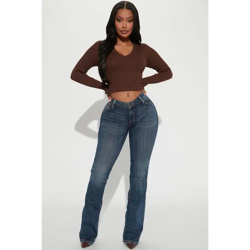 Out Of My Way Low Rise Bootcut Jean - Dark Wash