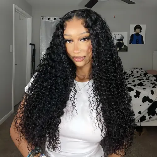 CheetahBeauty 13×6 HD Transparent Lace Front Deep Wave Wig Human Hair Pre Plucked Pre Cut Deep Wave Wig for Black Women #SohoChic #tiktokshopstockup