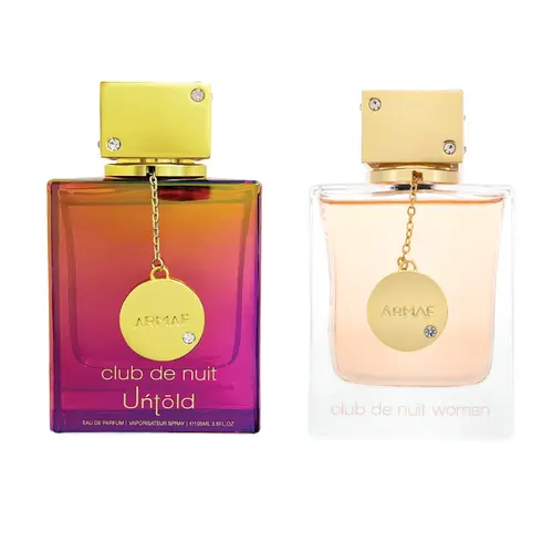 Armaf Club de Nuit Untold + Club de Nuit Women's EDP Fragrance Multi-Pack Gift Bundle, 3.5oz (105ml) Floral Oriental Daily Wear Women's Perfume