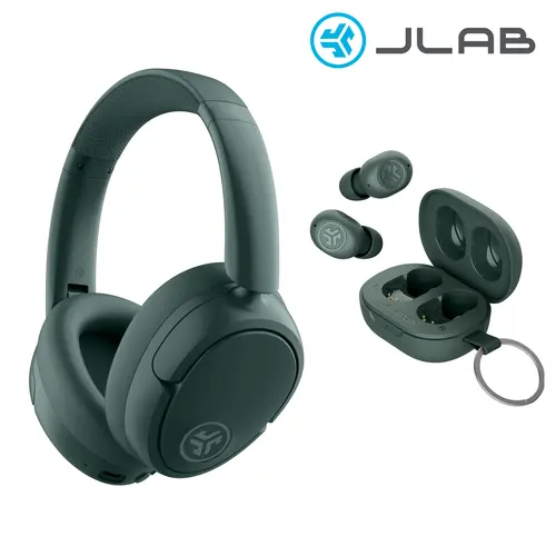 {Your Choice Bundle} JLab JBuds Lux ANC & Mini Gift Set, 1 set of Mini Earbuds + Active Noise Cancelling Headphones