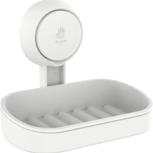 TAILI Soap Dish Soap Holder Suction Cup Powerful Vacuum Suction, Strong Sponge Holder for Shower, Bathroom, Tub and Kitchen Sink, Drill-Free, Removable Soap Saver