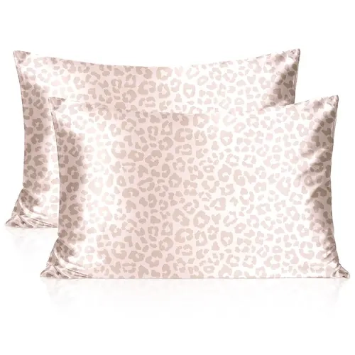 YANIBEST Leopard Satin Pillowcase with Zipper - Bed Accessories for Hair and Skin, Exquisite Packaging Christmas Gift for Women #SummerWins#DealsForYoudays,sohochic