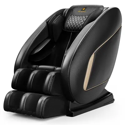 【Christmas gifts】Massage Chair Blue-Tooth Connection and Speaker, Easy to Use at Home and in The Office and Recliner with Zero Gravity with Full Body Air Pressure, 001, 50D x 26W x 40H in, Black3