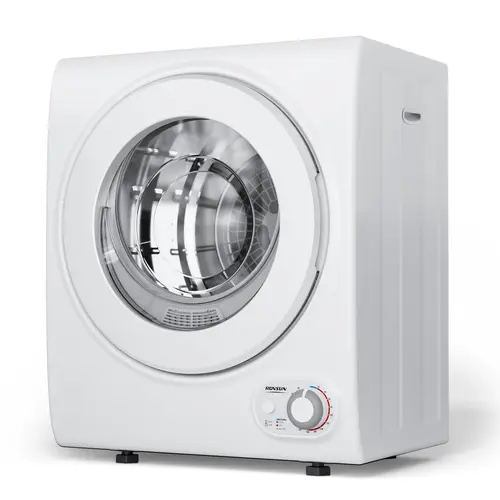 ROVSUN Portable Clothes Dryer - Multi-Size (1.5/1.8/2.6 cu.ft) 850W Front Load Tumble Dryer with Stainless Steel Tub, Simple Control Knob, See-Through Door Peek, Automatic Multi-Functional Design for Apartments, RV Small Spaces,sohochic