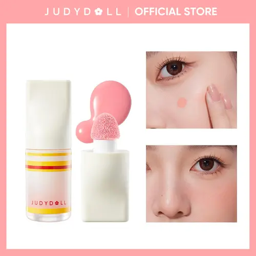 JUDYDOLL Liquid Blush, Natural, Buildable, Ultra-Blendable Blush, Brightening Skin Tone, Highlight, Smooth, Soft Color, Convenient To Carry, Long-Lasting, All-Day Face Enhancing, Refresh Look, Summerwins