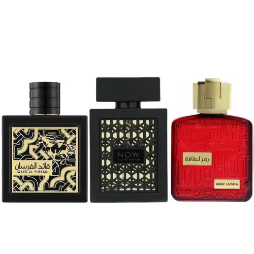 Ramz silver+ Qaed Al Fursan Untamed + Rave Now Black
