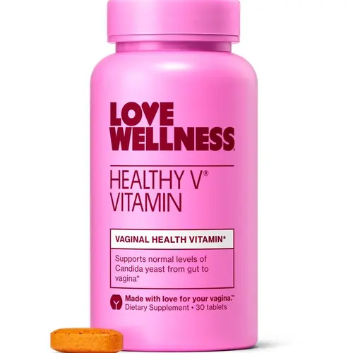 Love Wellness Healthy V Vitamin, Dietary Supplement for Feminine Health, Supports Candida Yeast Balance (30 capsules)