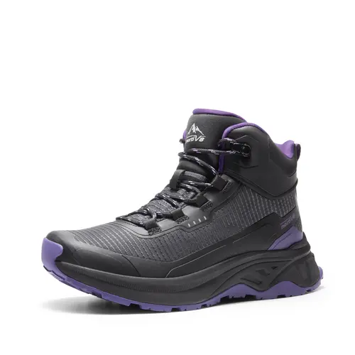 NORTIV 8 Female Lightweight Color-Block Waterproof Casual Hiking Shoes, Breathable Mesh Outdoor Wear with EVA Foam, Lycra, Cloth, Rubber Sole, All Seasons, Approx. 12.3 oz for Trekking