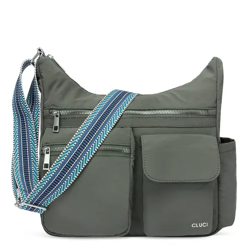 CLUCI Women's Waterproof Oxford Crossbody Bag -  Multifunctional Portable Travel Bag, Lightweight Trendy Fashion Reid Purse, Fits 12.9 Inch iPad Pro, Daily Commuting & Everyday Purse Gift Accessory
