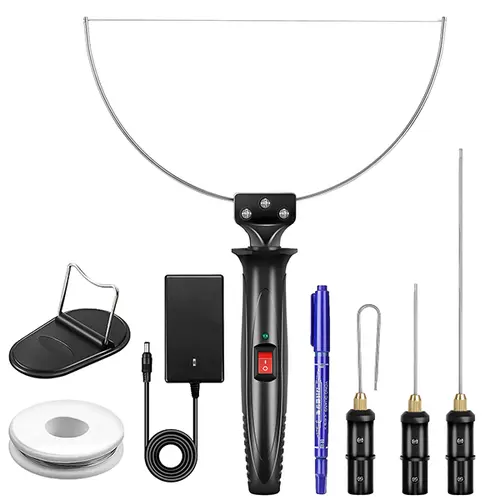 GOCHANGE 4-in-1 High Power Electric Foam Cutter Tool Kit Set - 100-240V 18W Hot Knife, Stainless Steel Bow Blade, 10m Replacement Wire for Bow - 10s Fast Heating 150°C Smooth Cut for Foam Blocks, Cosplay DIY, 18Cm Bow Hot Blade,sohochic