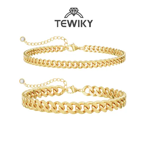 TEWIKY Ankle Bracelets For Women Waterproof Chunky Cuban Link Chain Trendy Large Layer Anklet Set Jewelry Gift for fashion For Summer Jewellery dealsforyoudays Jewlery anklet Back To School