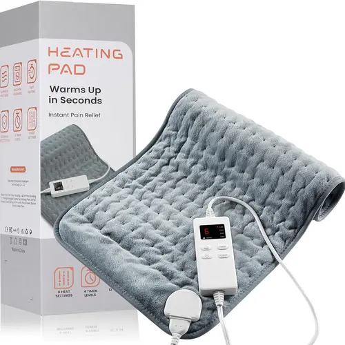 Heating Pad for Back Pain Relief 【Electric Heating Pad】 Wrap, Auto Shut Off, 6 Heat Settings, Electric Heated Pad for Men and Women Multifunctional Blanket Durable