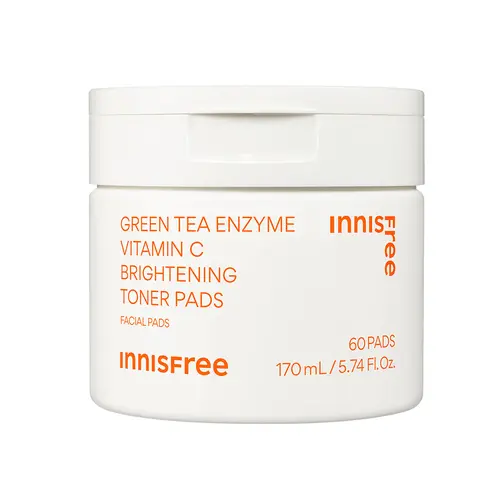 Green Tea Enzyme Vitamin C Brightening Toner Pads