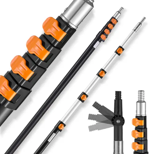 【toolupgrade】VEVOR Telescoping Extension Pole 7 to 30 FT Multi-Purpose for Painting Dusting, Painting Equipment, Paint Roller Extension Pole