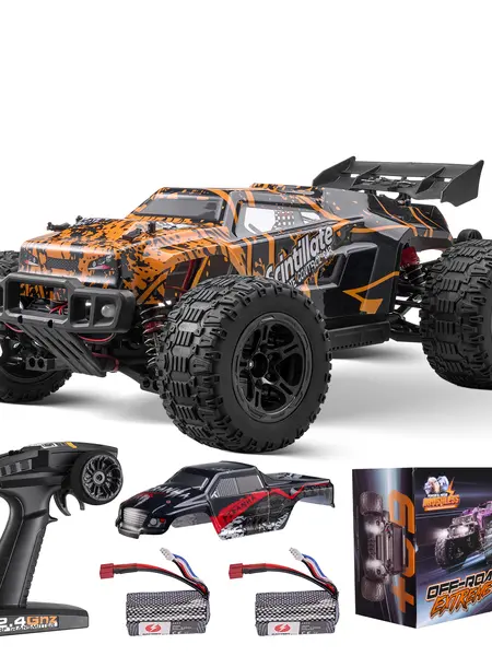 【DealsForYouDays】VEVOR Remote Control Car, 1:10 Scale RC Car for Kids, All Terrain 4WD Off-Road Truck with 45° Wheelie & Adjustable Speed, 50 km/h High-Speed Hobby RC Racing Car Toy, Ideal Gift for 8+ Year Kids, IPX4