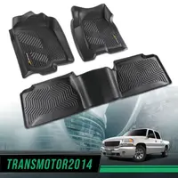 G-PLUS Upgraded TPE Floor Mats - All Weather Protection Truck Accessories for 99-24 Chevy Silverado GMC Sierra Crew Cab, Front & Rear Rubber Liners, Waterproof, Anti-Slip Grip, Easy to Clean,toolupgrade