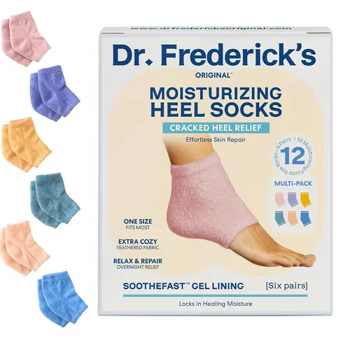 Women's Dr. Frederick's Original Fuzzy Socks - 6-Pair Variety Pack, Essential Fabric Design, Fits Most Women, Casual Chic, Stockup Item, Great Stocking Stuffers for Christmas, Valentine's Day